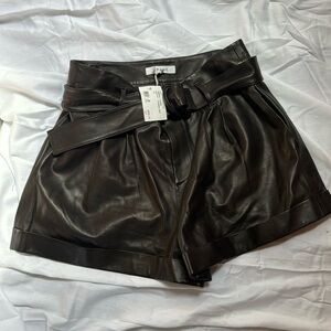 Brand new with tags Frame leather shorts MSRP $595